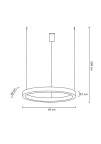 MOOSEE lampa wisząca RING 60 złota