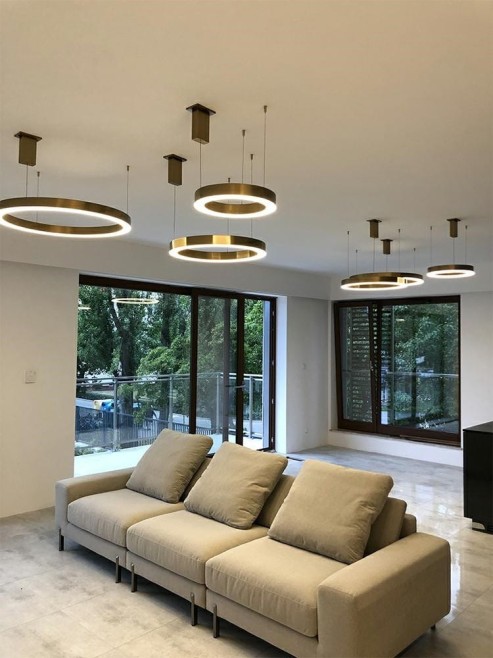 MOOSEE lampa wisząca RING 60 złota