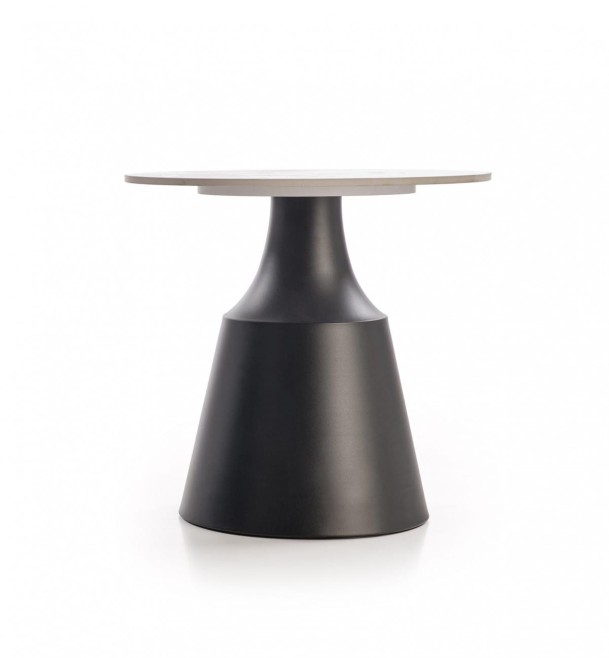 MAGNETA zestaw 2 ław, biały marmur / czarny (2p=1szt)