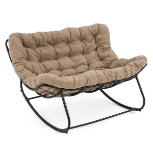 Ogrodowa sofa, fotel bujany poduszka ciemny beż #14C