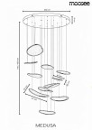 MOOSEE lampa wisząca MEDUSA złota