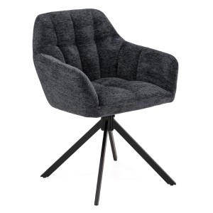 Krzesło obrotowe FREJA 2 raven #18, czarne nogi