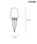 MOOSEE zestaw 2 sztuk lamp ściennych      DEVIL WALL 1 czarny