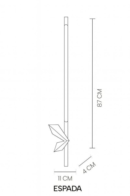 MOOSEE zestaw 2 lamp ściennych ESPADA     złoty