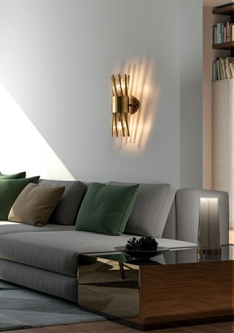 MOOSEE zestaw 2 lamp ściennych LORENZO    złoty