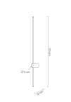 MOOSEE zestaw 2 lamp ściennych OMBRE 120  czarny
