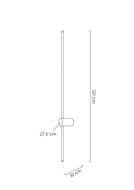 MOOSEE zestaw 2 lamp ściennych OMBRE 120  czarny