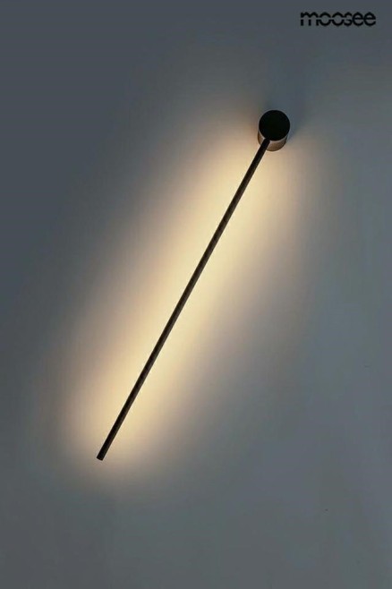 MOOSEE zestaw 2 lamp ściennych OMBRE 60   czarny