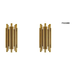 MOOSEE zestaw 2 lamp ściennych ORGANO     złoty