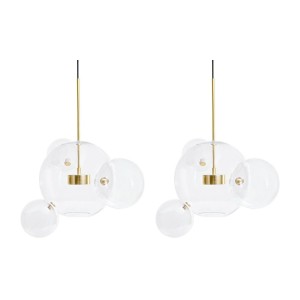 MOOSEE zestaw 2 lamp wiszących CAPRI 4    złoty