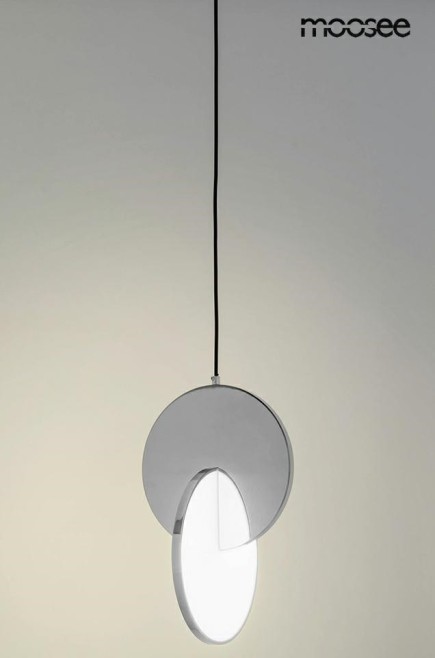 MOOSEE zestaw 2 lamp wiszących DISCO      srebrny