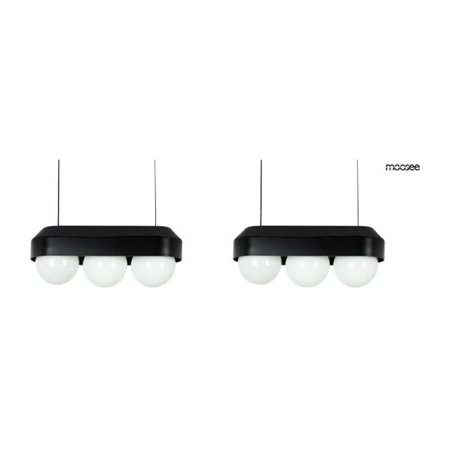 MOOSEE zestaw 2 lamp wiszących DROPS 3    czarny