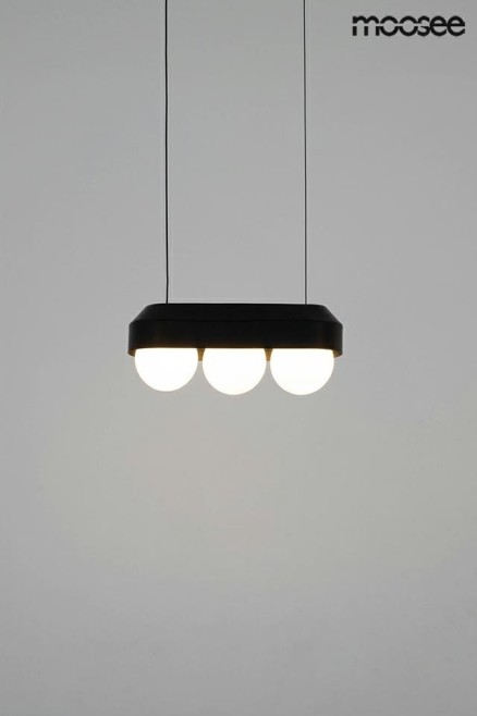 MOOSEE zestaw 2 lamp wiszących DROPS 3    czarny