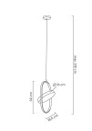 MOOSEE zestaw 2 lamp wiszących SPINNER    19 złoty