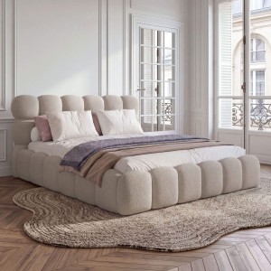 Łóżko tapicerowane SF1110P | 180x200 | Boucle | Ecru #33