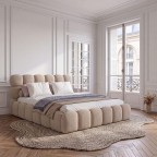 Łóżko tapicerowane SF1110 | 180x200 | Boucle | Beż #3 - 5