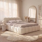 Łóżko tapicerowane z pojemnikiem SFG0212P | 180x200 | Boucle | Ecru #33 - 8