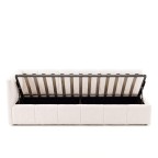Łóżko tapicerowane z pojemnikiem 5084G-L | 90x200 | Boucle | Biały #6 - 4