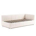 Łóżko tapicerowane z pojemnikiem 5084G-R | 90x200 | Boucle | Biały #6 - 5