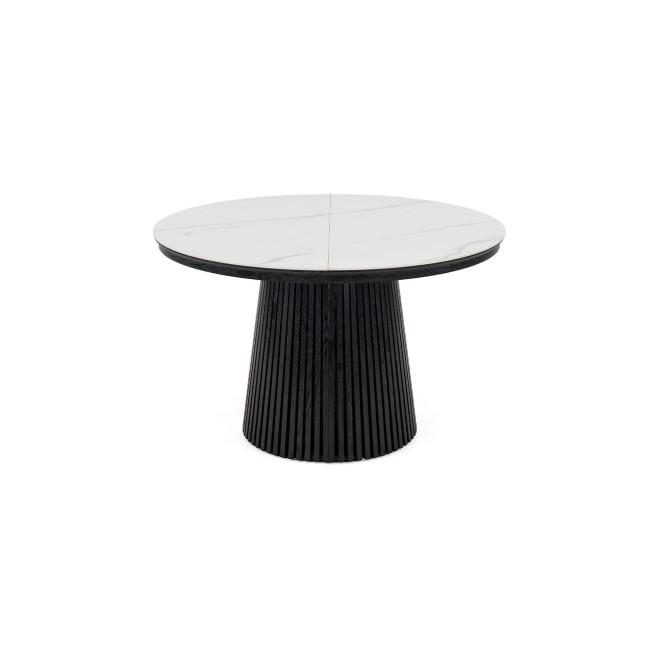 Stół okrągły rozkładany IMPERIAL | 100/140/180 Czarny | blat ceramiczny - 5