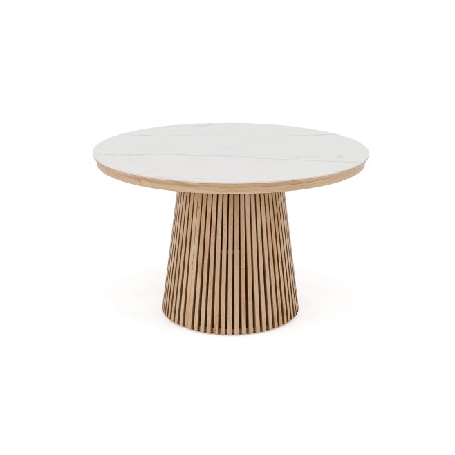 Stół okrągły rozkładany IMPERIAL | 100/140/180 Dąb natural | blat ceramiczny - 4
