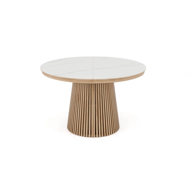 Stół okrągły rozkładany IMPERIAL | 100/140/180 Dąb natural | blat ceramiczny - 5