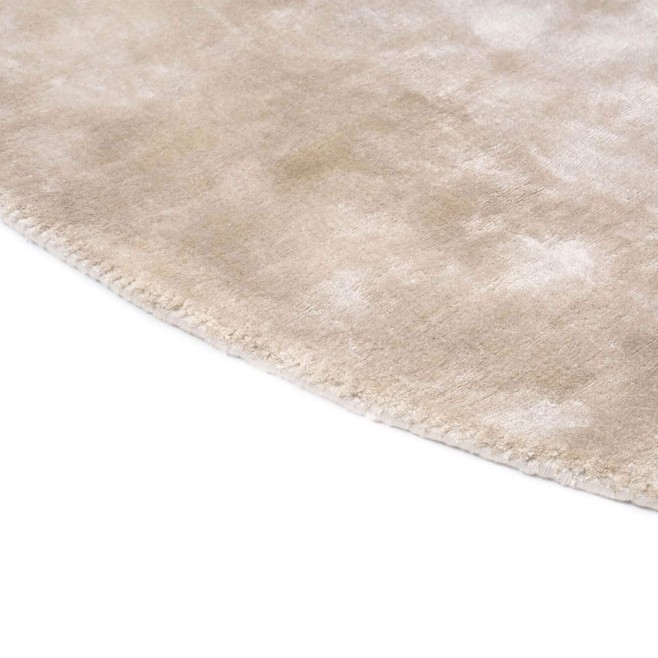 Dywan PLAIN PALOMA ROUND Beżowy Detale 3.jpg
