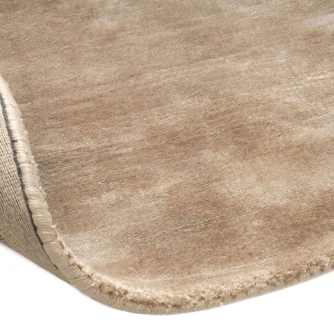 Dywan PLAIN PALOMA ROUND Beżowy Detale 4.jpg