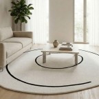 Dywan LOOP IVORY ROUND Aranżacja 2.jpg