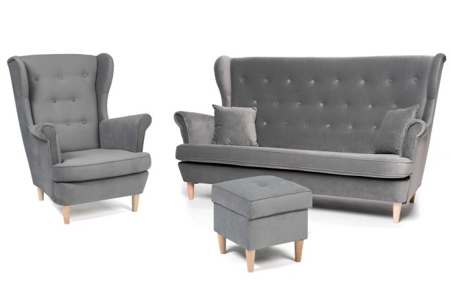 zestaw wypoczynkowy w stylu skandynawskim