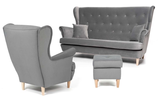 zestaw wypoczynkowy w stylu skandynawskim