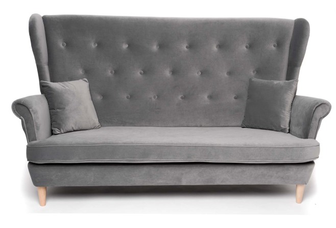 sofa wypoczynkowa w stylu skandynawskich dla 3 osób