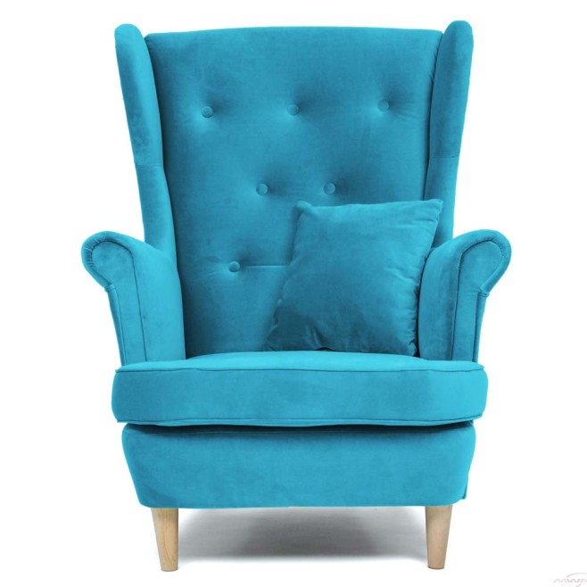 fotel uszak pikowany