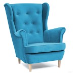 fotel uszak niebieski