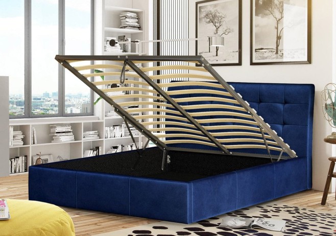 Łóżko Tapicerowane z pojemnikiem na pościel ALDO  (1).jpg