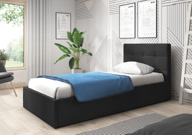 Łóżko jednoosobowe z pojemnikiem 80x200