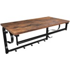 Półka z wieszakami LCR11BX 2043 rustykalny brąz