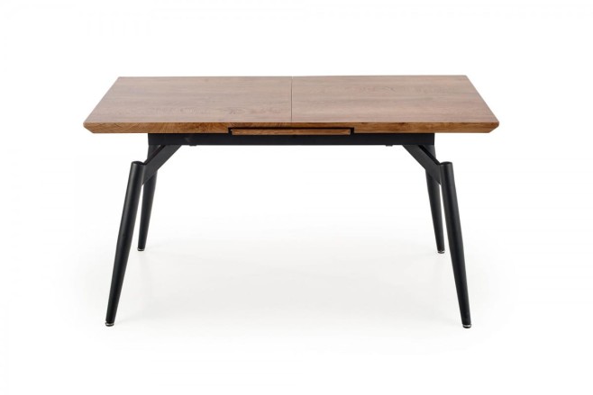 CAMBELL stół rozkładany, blat - naturalny, nogi - czarny (2p=1szt)