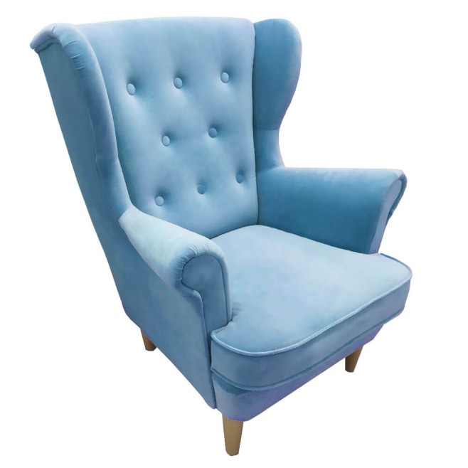 Mały fotel do salonu baby blue USZAK 3 MINI. Małe i wygodne fotele w stylu skandynawskim (1).jpg