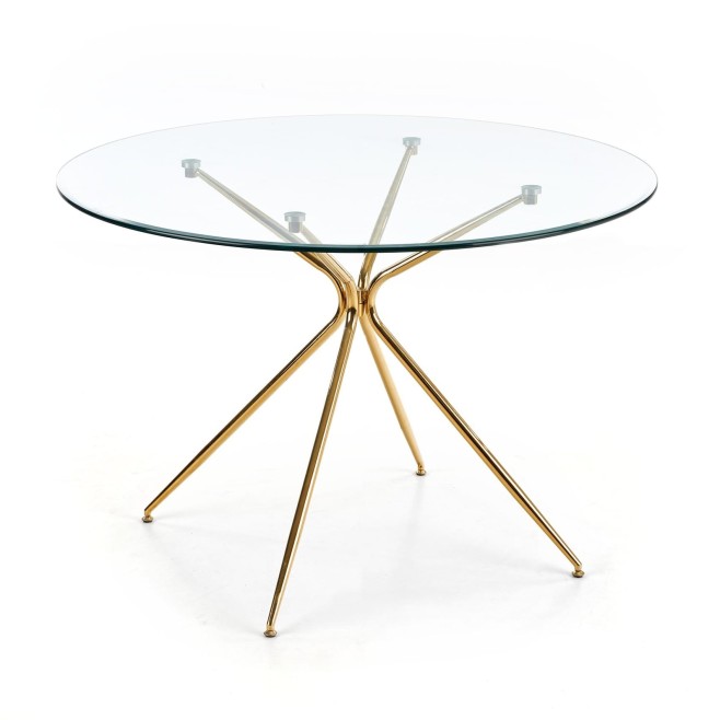 stół okrągły szklany