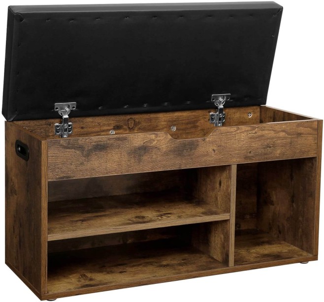 Szafka na buty z siedziskiem LHS30BX 2036 rustykalny brąz