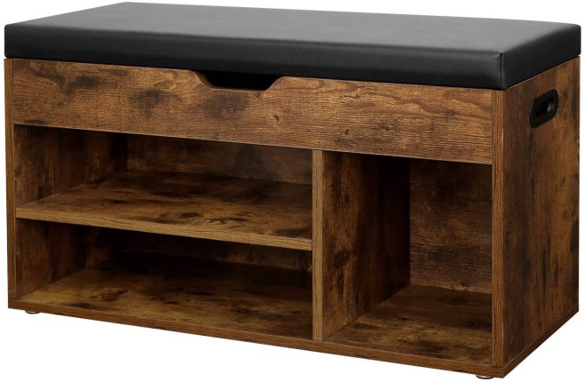Szafka na buty z siedziskiem LHS30BX 2036 rustykalny brąz