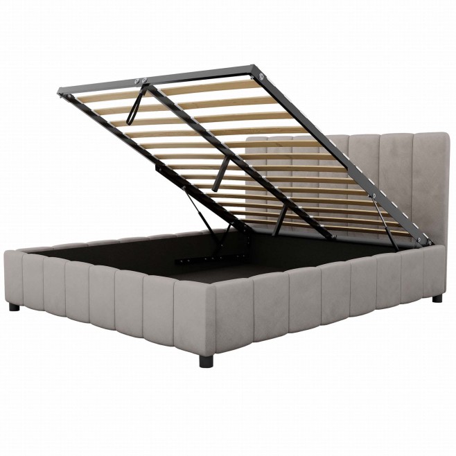 łóżko tapicerowane 140x200 z pojemnikiem