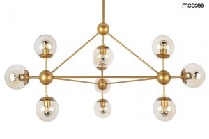 MOOSEE lampa wisząca ASTRIFERO 10 złota / bursztynowa