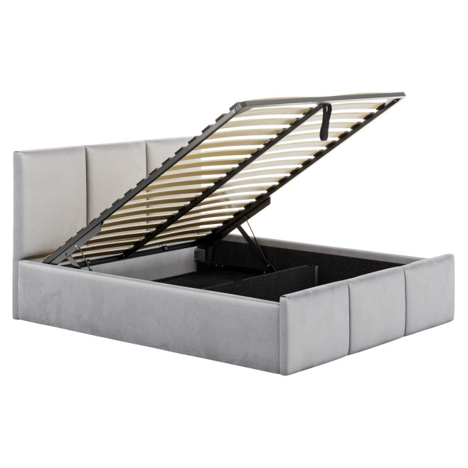 łóżko tapicerowane 140x200 z pojemnikiem tkanina velutto 16