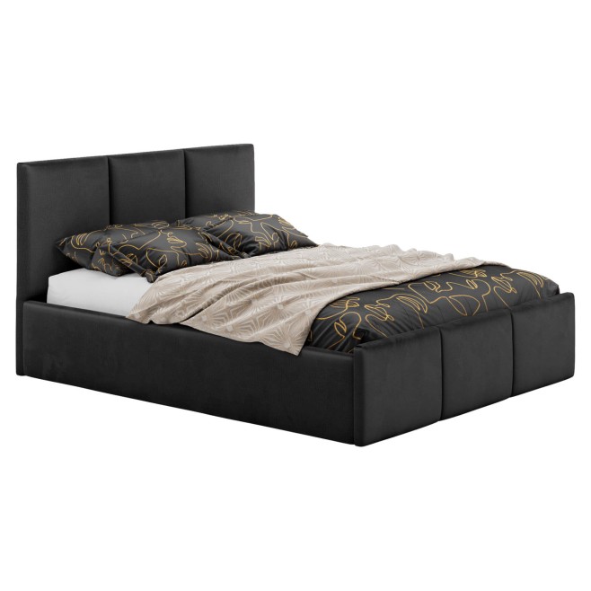 łóżko sypialniane czarne
