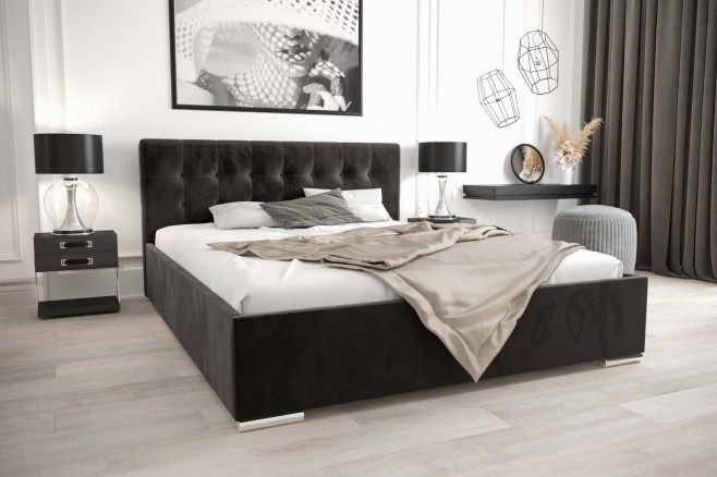 łóżko 160x200 z pojemnikiem monolith 95