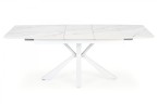 VIVALDI stół rozkładany blat - biały marmur, nogi - biały (2p=1szt)