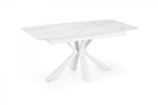 VIVALDI stół rozkładany blat - biały marmur, nogi - biały (2p=1szt)