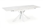 VIVALDI stół rozkładany blat - biały marmur, nogi - biały (2p=1szt)